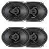 Blaupunkt BPS-E683 | E-Series 6x8 Inch 60W 4 Ohm 3-Way Coaxial Speakers (4 Pack)