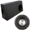 Blaupunkt GTJ10W3 Package | 10 Inch 600W S4 Ohm Shallow Subwoofer & QBomb Ported Truck Box