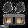 DB Drive DX Series 10 Package | Dual 10 Inch 1200W D4 Ohm Subwoofers & QPower HD Ported Box