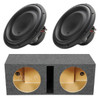 DB Drive DX Series 12 Package | Dual 12 Inch 1200W D4 Ohm Subwoofers & QPower HD Ported Box