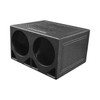 QBomb QBOMB10TB | Dual 10 Inch Turbo-Ported Vented Subwoofer Box