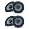 DB Drive DX Series 6.5 Inch 195W 4 Ohm 2-Way Coaxial Speakers | DX-S65 (4 Pack) v