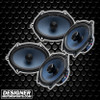 DB Drive X Series 5x7 Inch 200W 4 Ohm 2-Way Coaxial Speakers | X-S57 (4 Pack)