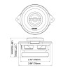 DB Drive WDX 3.5 Inch 120W 4 Ohm 2-Way Coaxial Speakers for JEEP | WDX35-JP (Pair)
