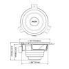 DB Drive WDX 4 Inch 300W 4 Ohm Midrange Speakers for JEEP | WDX4MR-JP (Pair)