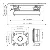 DB Drive WDX 6.5 Inch 525W 4 Ohm Pro Audio Component Speakers Kit | WDX5-6.5-2MTW