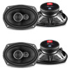 DB Drive Euphoria ES7 69 | 6x9 Inch 280W 4 Ohm 3-Way Coaxial Speakers (4 Pack)