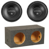 DB Drive Euphoria EW3 10D4 Package | Dual 10" 750W D4 Ohm Subwoofers & QPower HD Sealed Box