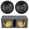 DB Drive Euphoria EW5 10D4 Package | Dual 10" 1000W D4 Ohm Subwoofers & QPower HD Ported Box