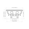 DB Drive Euphoria EW5 12D4 | 12 Inch 1000W DVC 4 Ohm Subwoofer PHOTO OF DIMENSIONS