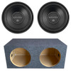 DB Drive Euphoria EW5 12D4 Package | Dual 12" 1000W D4 Ohm Subwoofers & QPower HD Sealed Box