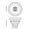 DB Drive Euphoria EWX NEO 6.5 Inch 500W DVC 4 Ohm Subwoofers | EWX6NEO (Pair) PHOTO OF DIMENSIONS