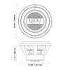 DB Drive Euphoria EWXB 15 Inch 2500W DVC 4 Ohm Subwoofer | EWXB15D4 PHOTO OF DIMENSIONS