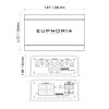 DB Drive Euphoria 750W Mini Monoblock Subwoofer Amplifier | MM750.1 PHOTO OF DIMENSIONS