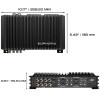 DB Drive Euphoria EA 600W 8 Channel Full Range Amplifier | EA8.600 PHOTO OF DIMENSIONS