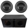 DB Drive Euphoria EWXB 8 Inch Package | Dual 8" 1500W D2 Ohm Subwoofers & QBomb Ported Box