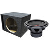 DD Audio 300-Series 312e Package | 12" 1500W D2 Ohm Subwoofer & QPower HD Ported Box