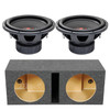 DD Audio 300-Series 312e Package | Dual 12" 1500W D2 Ohm Subwoofers & QPower HD Ported Box