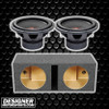 DD Audio 300-Series 312e Package | Dual 12" 1500W D4 Ohm Subwoofers & QPower HD Ported Box