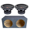 DD Audio 500-Series 512e Package | Dual 12" 2100W D4 Subwoofers & QPower Sealed Box