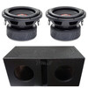 DD Audio 500-Series 508e Package | Dual 8" 1500W D2 Subwoofers & QBomb Ported Box