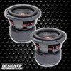 DD Audio 600-Series 8 Inch 3000W DVC 2 Ohm Subwoofers | 608f (Pair) THUMBNAIL PHOTO FOR DESIGNER MOTORSPORTS AD