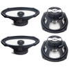 DD Audio D-Series 6x9 Inch 280W 3 Ohm Coaxial Speakers | D-X6x9b (4 Pack)