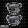 DD Audio SL600 Series 8 Inch 900W DVC 4 Ohm Slim Subwoofers | SL608 (Pair)