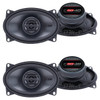 DB Drive Euphoria ESQ46 | 4x6 Inch 195W 4 Ohm 2-Way Coaxial Speakers (4 Pack)