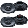 DB Drive Euphoria ESQ693 | 6x9 Inch 195W 4 Ohm 3-Way Coaxial Speakers (4 Pack)