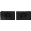 QBomb QBTRUCK110S | 10 Inch Sealed Shallow Slim Subwoofer Boxes (Pair)