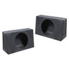 QBomb QBTRUCK112S | 12 Inch Sealed Shallow Slim Truck Subwoofer Boxes (Pair) MAIN PHOTO