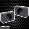 QBomb QBTRUCK112S | 12 Inch Sealed Shallow Slim Truck Subwoofer Boxes (Pair) THUMBNAIL AD PHOTO FOR DESIGNER MOTORSPORTS