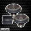 American Bass XFL-1244 Subwoofers Pair & DD Audio SS3000 Monoblock Amplifier Package
