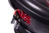 American Bass DX 12 Inch 600W SVC 4 Ohm Subwoofer | DX124 V2 CLOSE UP PHOTO OF SUB TERMINALS