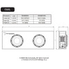 Diamond Audio DESMB10DA | Dual 10 Inch Ported 1600W Max Powered Subwoofer System PHOTO OF SUBWOOFER BOX DIMENSIONS