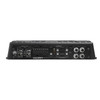 DB Drive WDX-R 750W 4 Channel Full Range Amplifier | WDX-R750.4 SIDE PHOTO OF AMPIFIER INPUTS AND OUTPUTS