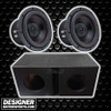 Quantum Audio QPW 8 Package | Dual 8" 1200W Max D4 Subwoofers & QBomb Ported Box THUMBNAIL PHOTO FOR DESIGNER MOTORSPORTS AD