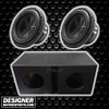 DB Drive X-Series 8 Package | Dual 8" 300W Max D4 Subwoofers & QBomb Ported Box THUMBNAIL PHOTO FOR DESIGNER MOTORSPORTS AD