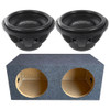 DB Drive Euphoria EWXB 12 Package | Dual 12" 2500W D2 Subwoofer & QPower Sealed Box MAIN PHOTO
