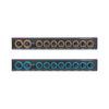 DB Drive SPEQ7 | 7 Band Graphic Equalizer Bass Enhancer w/ 8 Volt Output FRONT PHOTO OF LEVEL ADJUSTMENTS