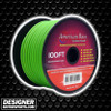 American Bass 8 Gauge MegaFlex Power Ground Wire Cable Roll 100 Feet | 8AWG Green