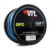 VFL Audio 14 Gauge OFC Speaker Wire Roll 200 Feet | Blue