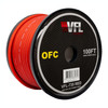 VFL Audio 8 Gauge OFC Copper Power Ground Wire Cable Roll 100 Feet | Red
