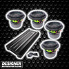 American Bass GODZILLA 8 Package | Four 8" 2400W D2 Subwoofers & Orion XTR5500.1DZ Amplifier THUMBNAIL AD PHOTO FOR DESIGNER MOTORSPORTS