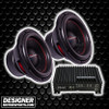 American Bass DX 10 V2 Package | Dual 10" 600W S4 Subwoofers & Euphoria EA1.1200 Amplifier SIDE PHOTO OF AMP TERMINALS
