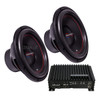 American Bass DX 12 V2 Package | Dual 12" 600W S4 Subwoofers & Euphoria EA1.1200 Amplifier
