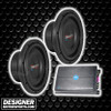 American Bass SL 10 Package | Dual 10" 600W D4 Slim Subwoofers & DB Drive NEO1.5KV2 Amplifier THUMBNAIL AD PHOTO FOR DESIGNER MOTORSPORTS