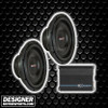 American Bass SL 12 Package | Dual 12" 600W D4 Slim Subwoofers & DB Drive X-A1200 Amplifier THUMBNAIL AD PHOTO FOR DESIGNER MOTORSPORTS