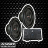 American Bass SL 12 Package | Dual 12" 600W S4 Slim Subwoofers & DB Drive WDX-R1250.1 Amplifier THUMBNAIL AD PHOTO FOR DESIGNER MOTORSPORTS